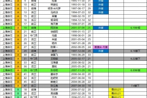 申花2026中超夏转后报名名单:撤下盖伊等4将 补报阿苏埃、李松益