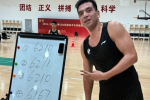 顺利通过!山东男篮球员杨文学晒新赛季体测照:上纲上线
